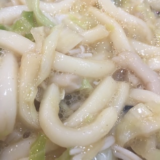 レンジで煮込みうどん